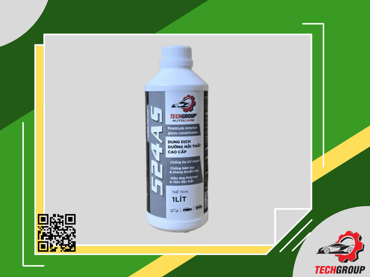 Dung Dịch Dưỡng Nội Thất Cao Cấp 524AS 1 Lít