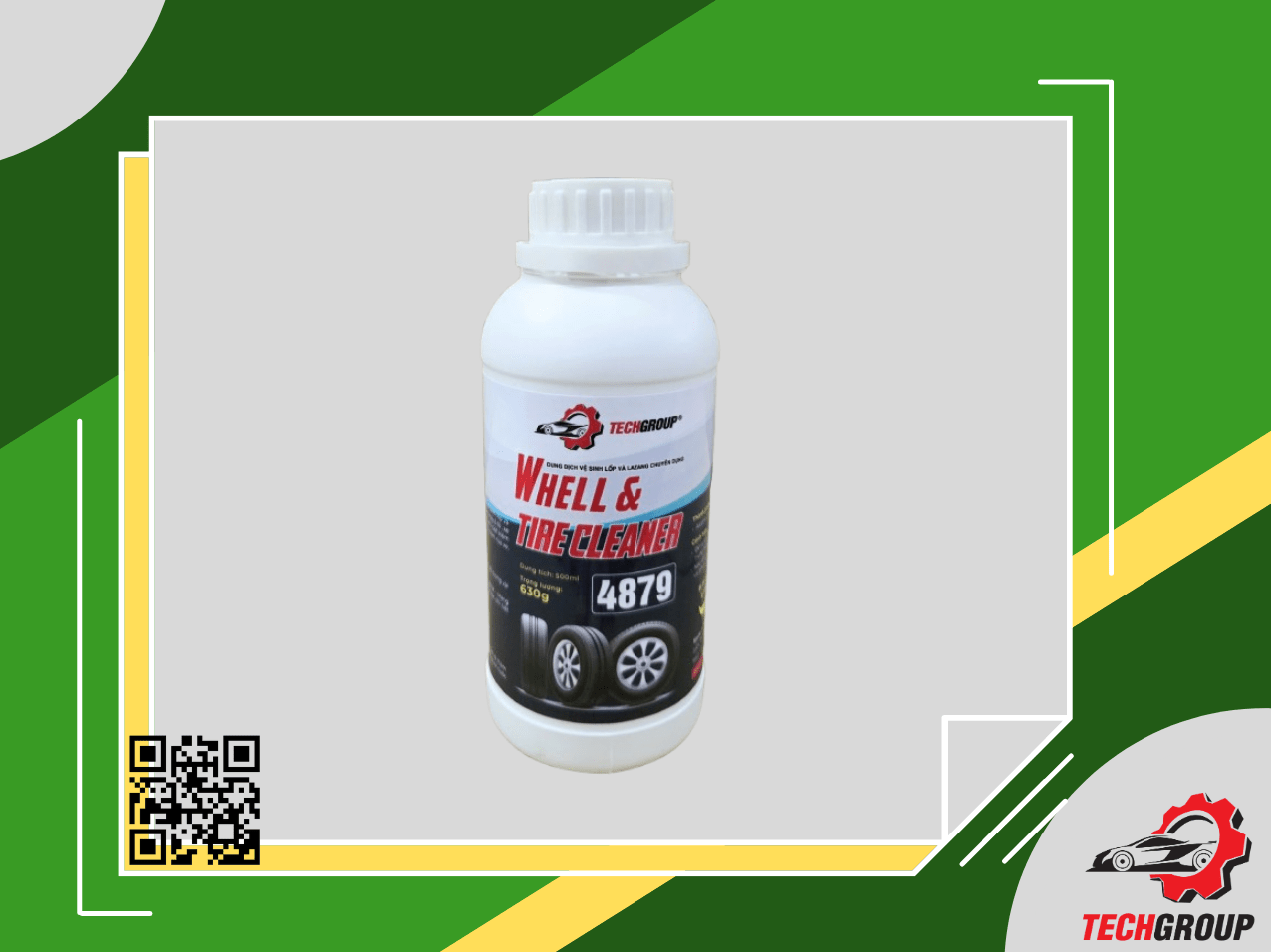 Dung dịch vệ sinh lốp và lazang chuyên dụng Techgroup 4879 – 500ml